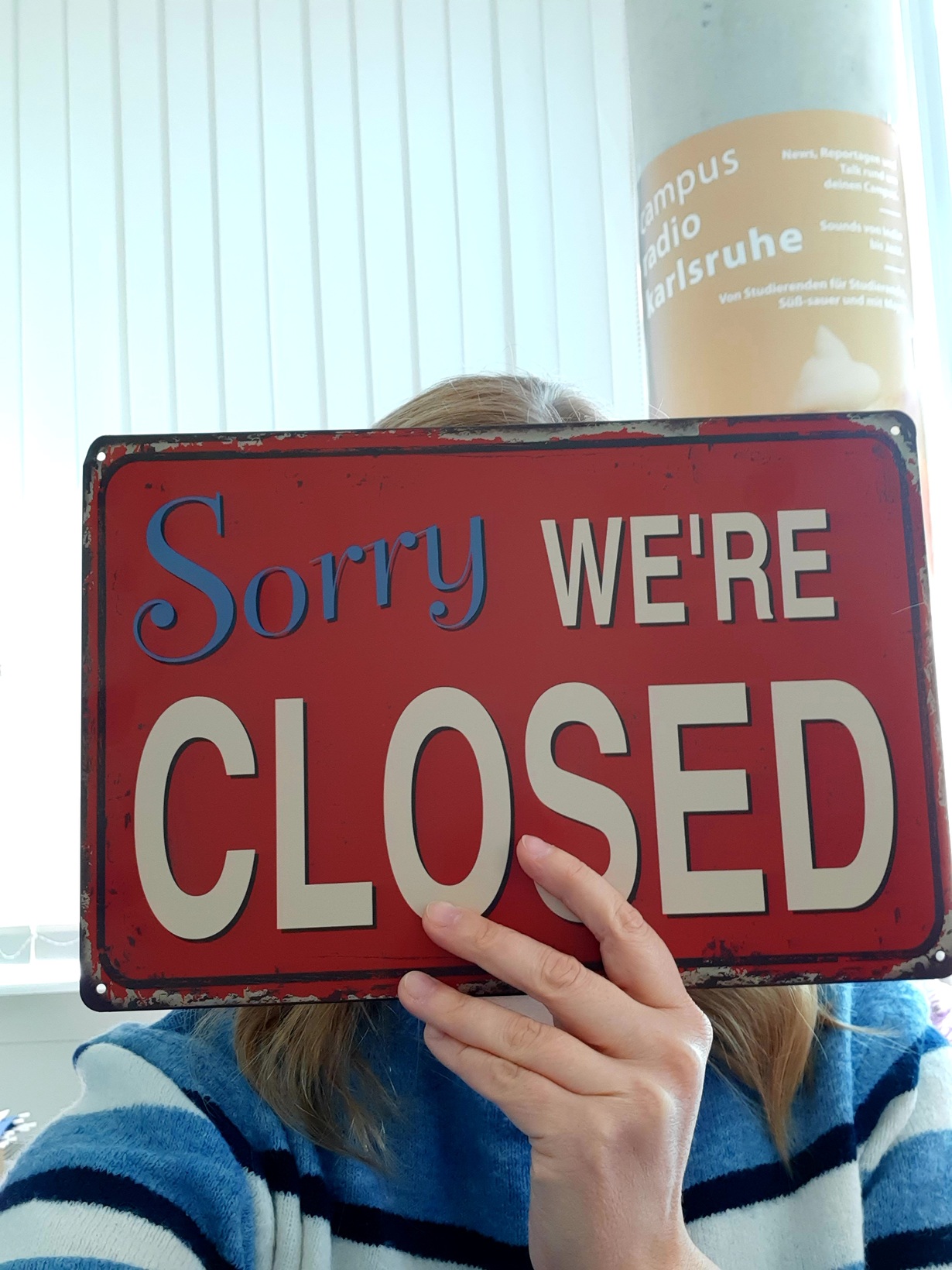 Sorry we're closed